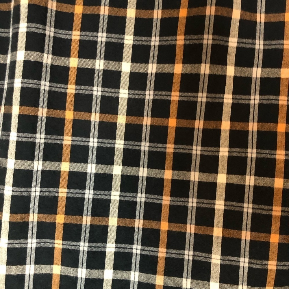 Carhartt Men's Relaxed Fit Button-up Shirt, Black/Orange/Cream Plaid Size M - Picture 9 of 9